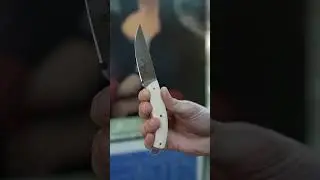 Нож 1-й Цех Лейла сатин сталь 440C рукоять микарта белая
