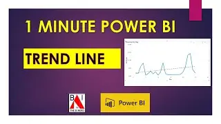 Trend Line in Line Chart Power BI QUICK and EASY in 1 Minute