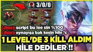1 LEVEL'DE 3 KİLL ALDIM YOKETTİM !! SCRİPT DİYE AĞLADILAR !!
