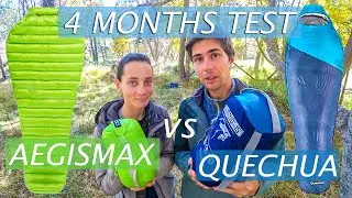 Ultralight Budget AEGISMAX MINI Down Sleeping Bag review & Comparison to Quechua Forclaz Ultralight