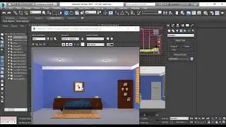 Interior Scene Lighting | Bedroom Lighting | Standard Light | Night Scene in 3ds Max