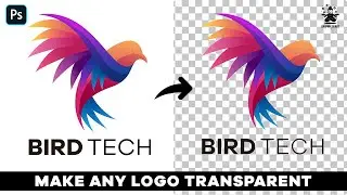 Remove Background from Logo | Make logo Transparent | Photoshop Tutorial