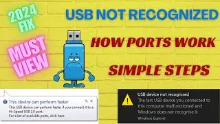 How to Fix Device Not Showing or Recognized in USB Windows 10/11 (2024) | USB Device not Recognized