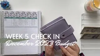 Week 5 Check In | December 2023 Budget | Inconsistent Income | College Student | 24 Year Old