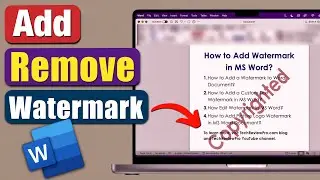 How to Add Watermark to Word Document? Add Custom Text Watermark or Logo Watermark to Microsoft Word