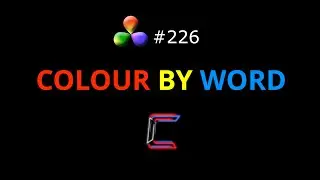 DaVinci Resolve Tutorial: How To Create Titles With Different Coloured Words