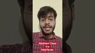 difference between abstract class and interface. #programming