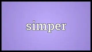 Simper Meaning