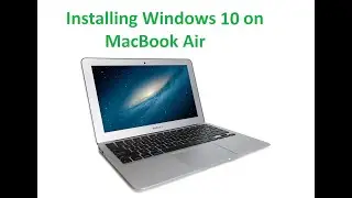Installing Windows 10 on MacBook Air