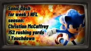 Sonic Dash award for week 1 NFL season: Christian McCaffrey