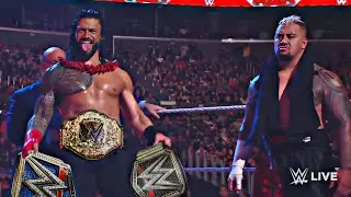 Roman Reigns Wins All World Titles & Become Triple Champion WWE Raw 2023 Highlights