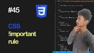 CSS !important rule explained || Beginners in-depth guide to CSS || Part 45