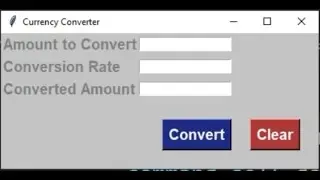 python projects 34 Currency Converter