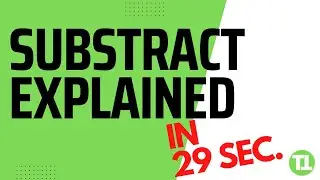 Subtract Explained in 29 Seconds Google Sheets Excel 🤯 