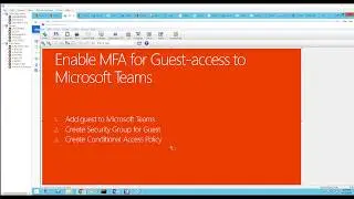 Enable MFA for Guest access to Microsoft Teams
