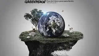photoshop cs6 - Create print ad Greenpeace