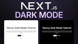 How to Create Dark Mode in Nextjs Tutorial
