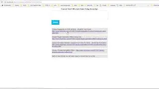 Convert Text URLs into Links Using Javascript