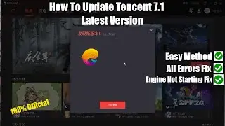 How To Update Tencent Gaming Buddy Latest Update With Engine Not Stating Fix  | No Ban Issue | 2022