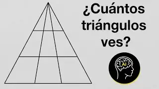 ¿Puedes decir cuántos triángulos hay? | #shorts