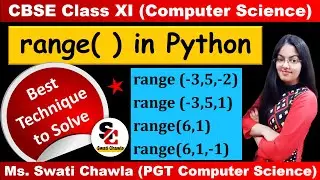 range function in Python| Python range function with example | CBSE Class 11 and 12 Computer Science