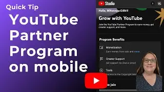 Is your channel eligible for the YouTube Partner Program? Check in the YouTube Studio app!