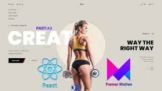React Responsive Gym Website Tutorial Using ReactJs  and Framer Motion | React js Projects | #Part-2