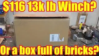 My $116 Vevor 13,000 lb winch is here! Or, is it just a box filled with expensive rocks?