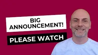 Big Channel Announcement: Please Watch!