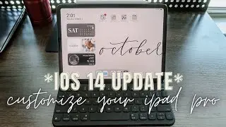 *IPAD PRO IOS 14* HOW TO CUSTOMIZE YOUR IPAD PRO~ new widgets and home screen setup
