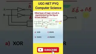 Computer Organization Gate Questions | Logic Circuit Questions And Answers | Ugc Net Computer Mcq