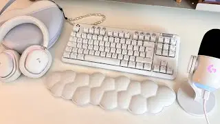 reviewing the ENTIRE logitech g AURORA COLLECTION ☁️ + GIVEAWAY | cutest desk accessories