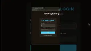 customer login form create using HTML CSS 