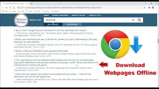 How to Download Webpage for Offline on Google Chrome in Windows