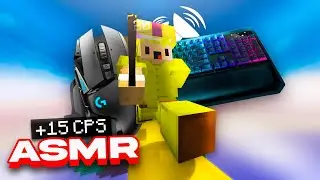 Keyboard + Mouse Sounds ASMR [Handcam] | Hypixel Bedwars