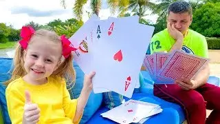 Stacy and Dad made fun competitions.