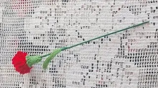 Carnation | Crochet carnation | How to tie a carnation | How to crochet flowers