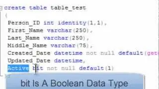 SQL Server Express 2008 R2 Tutorial 3 - Making A Table