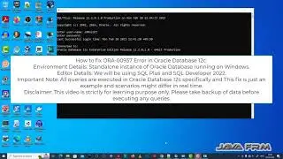 ORA-00937: not a single-group group function - Oracle Database 12c Error Messages