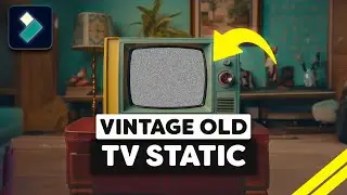 How To Make Vintage Old Tv Static on Filmora 13