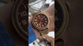 Редкие часы из бронзы - юбилейный Восток Командирские 
