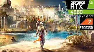 RTX 4060 + Ryzen 7 5700X3D - Assassin's Creed Odyssey -  Benchmark 4K 1080p ULTRA