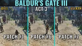 Baldur's Gate 3 - Patch 7 - RTX 3070 - Act 3 - Benchmark - 1440p
