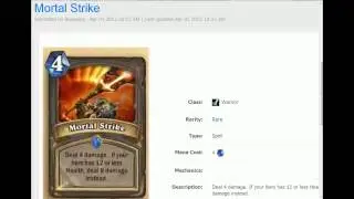 Перевод hearthstone  карты за 4 маны