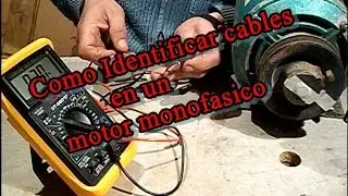 Como identificar cables en un motor monofasico