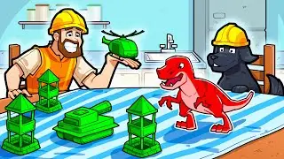 Toy soldiers versus dinosaurs... Toy Story tower defense!