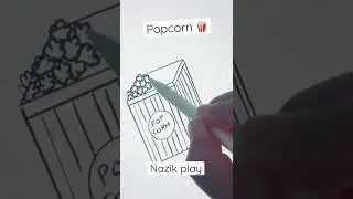Popcorn 🍿 #shorts #fyp #drawing #tiktok #challenge