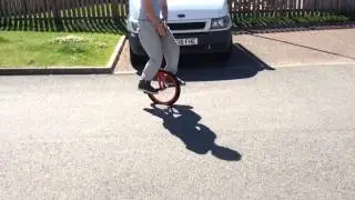 Gari Watson On Unicycle Filmed By Neil Mccallum