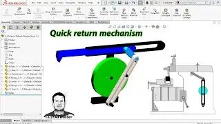Quick return mechanism in Solidworks