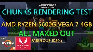 MINECRAFT: JAVA & BEDROCK EDITION Tested on AMD Ryzen 5 5600G | CHUNKS RENDERING TEST | 1080p